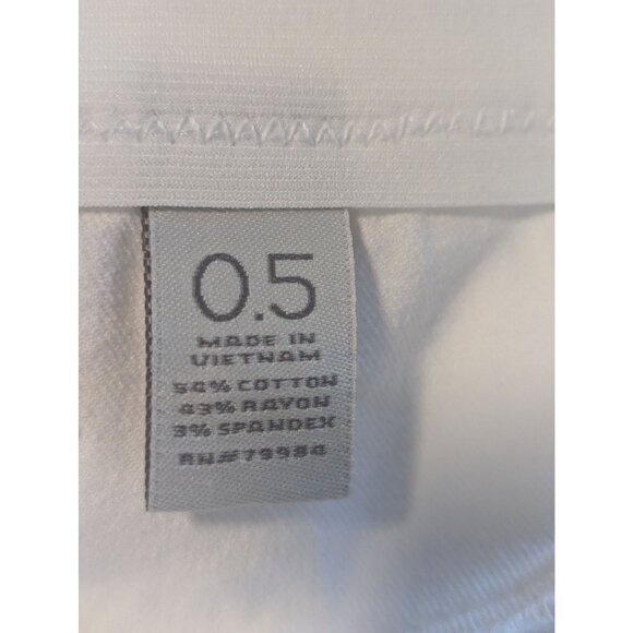 Chico's So Slimming White Straight-Leg Women's Pants Sz 0.5 Small-6 - Picture 8 of 9